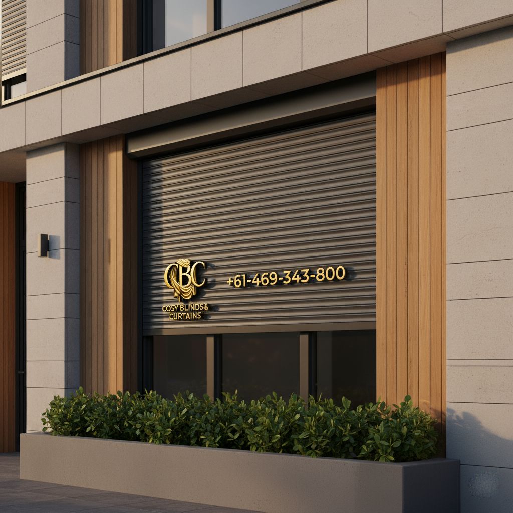 Roller shutter finish option: slate grey with timber cladding