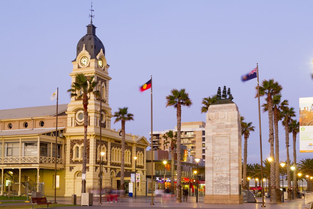 Glenelg Town Hall, Adelaide - Cosy Blinds & Curtains service area